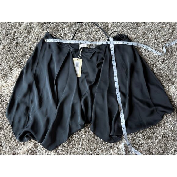 Ramy Brook NWT Kassidy Black Satin Elegant Blouse Halter Tank Top size Medium - Picture 8 of 11